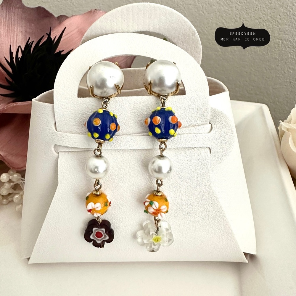 Lele Sadoughi Fiore Linear Earrings